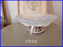 Ancienne Coupe, Époque Art Déco. Verre Opalescent signée Julien France