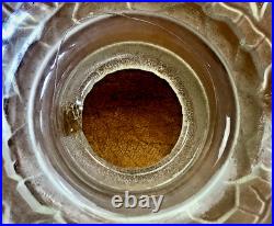 Ancienne Lampe Art Deco 1930 Fer Forge Verrerie Poissons Opalescente Ezan