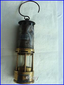 Ancienne Lampe De Mineur Verre Baccarat