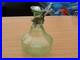 Ancienne carafe art déco en verre ouraline 1930