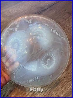 Ancienne coupe en verre opalescent signé d'Avesn France époque art déco