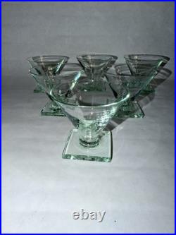 Ancienne coupes verre en cristal Daum Nancy France art deco