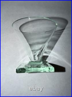 Ancienne coupes verre en cristal Daum Nancy France art deco