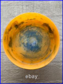 Ancienne grande coupe Art Déco pâte de Verre LORRAIN