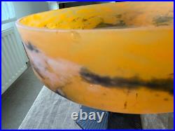 Ancienne grande coupe Art Déco pâte de Verre LORRAIN