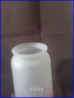Ancienne paire de tulipe en pate de verre art déco Muller Degué Schneider