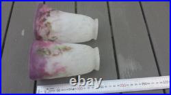 Ancienne paire tulipes ART DECO pate de verre signées MULLER FRES LUNEVILLE