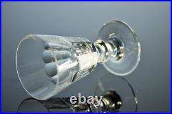 Anciennes 8 Verres Digestif Cristal Taille Cotes Plates Caton St Louis Art Deco