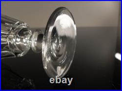 Anciennes 8 Verres Digestif Cristal Taille Cotes Plates Caton St Louis Art Deco