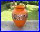 André Delatte Nancy vase Art déco 1930 signé en verre émaillé petit défaut
