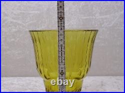 Antique Art Déco Design Vase en Verre Vintage Um 1930 Handmade Bohême 18 CM