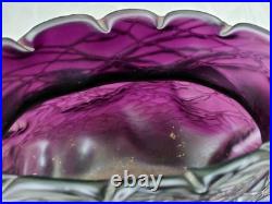 Antiquite Verrerie Art Deco Pate De Verre Violine Loetz Haut 13 CM Long 19 Cms