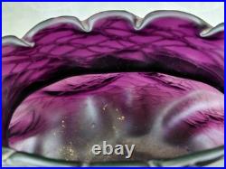 Antiquite Verrerie Art Deco Pate De Verre Violine Loetz Haut 13 CM Long 19 Cms