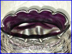 Antiquite Verrerie Art Deco Pate De Verre Violine Loetz Haut 13 CM Long 19 Cms