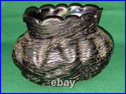 Antiquite Verrerie Art Deco Pate De Verre Violine Loetz Haut 13 CM Long 19 Cms