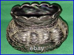 Antiquite Verrerie Art Deco Pate De Verre Violine Loetz Haut 13 CM Long 19 Cms