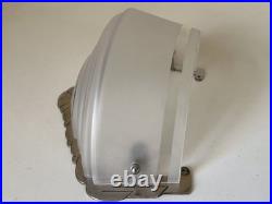 Applique Art Deco Verre Et Bronze Argenté Signée