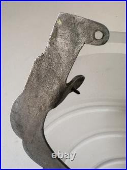 Applique Art Deco Verre Et Bronze Argenté Signée