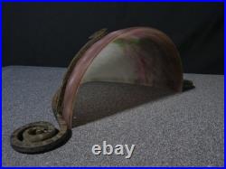 Applique ancienne lampe art déco Muller Frères Luneville en verre fer forgé