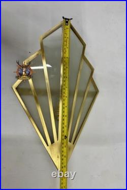 Applique murale art déco verre dépoli laiton élégance intemporelle luminaire