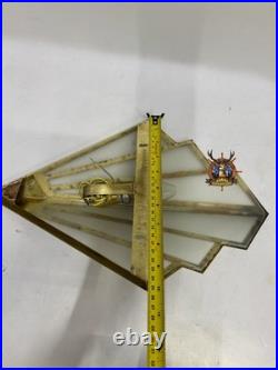 Applique murale art déco verre dépoli laiton élégance intemporelle luminaire