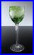 Art Deco 1 Verre A Vin Roemer En Cristal Couleur Vert Claire Taille Baccarat