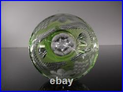 Art Deco 1 Verre A Vin Roemer En Cristal Couleur Vert Claire Taille Baccarat