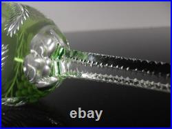 Art Deco 1 Verre A Vin Roemer En Cristal Couleur Vert Claire Taille Baccarat