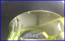 Art Deco 6 Verres Liqueur Cristal Double Couleurs Taille Malmaison Baccarat