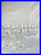 Art Déco. Années 30/40. Lot de 18 verres à pied en cristal Motifs épis de blé