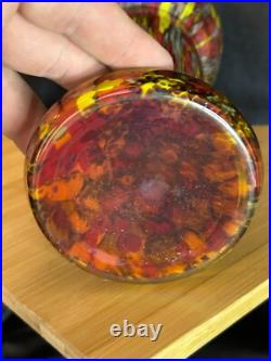 Art Déco Antonin Ruckl pour Kralik Vase balustre verre millefiori 1930