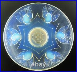 Art Déco Era Sabino Etling Grand Coupe Verre Moule Opalescent France Ezan Signe