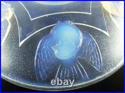 Art Déco Era Sabino Etling Grand Coupe Verre Moule Opalescent France Ezan Signe