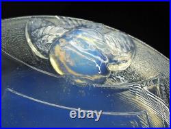 Art Déco Era Sabino Etling Grand Coupe Verre Moule Opalescent France Ezan Signe