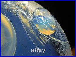 Art Déco Era Sabino Etling Grand Coupe Verre Moule Opalescent France Ezan Signe