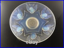 Art Déco Era Sabino Etling Grand Coupe Verre Moule Opalescent France Ezan Signe