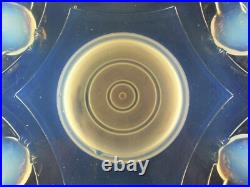 Art Déco Era Sabino Etling Grand Coupe Verre Moule Opalescent France Ezan Signe