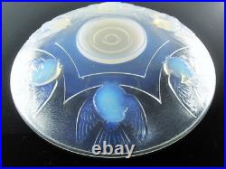 Art Déco Era Sabino Etling Grand Coupe Verre Moule Opalescent France Ezan Signe