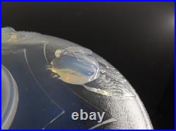 Art Déco Era Sabino Etling Grand Coupe Verre Moule Opalescent France Ezan Signe