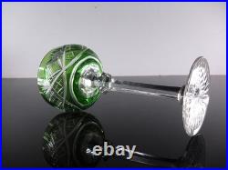 Art Deco Grand 1 Verre A Vin En Cristal Double Couleur Vert Val St Lambert Art Deco Grand 1 Verre A Vin En Cristal Double Couleur Vert Val St Lambert