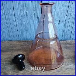 Art Deco Liqueur Set Pink Purple Service à Liqueur Art Deco Rare Rose Violet