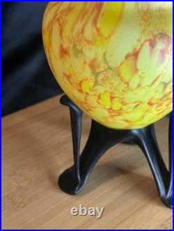 Art Déco Pâte de verre Vase vide poche Inspiration Schneider 1920