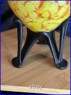 Art Déco Pâte de verre Vase vide poche Inspiration Schneider 1920