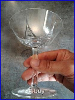 Art Déco Service 25 Verres Cristal Taillé, St Louis Baccarat