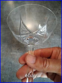 Art Déco Service 25 Verres Cristal Taillé, St Louis Baccarat