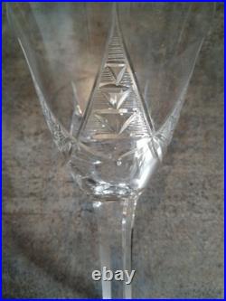 Art Déco Service 25 Verres Cristal Taillé, St Louis Baccarat
