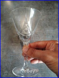 Art Déco Service 25 Verres Cristal Taillé, St Louis Baccarat
