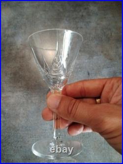 Art Déco Service 25 Verres Cristal Taillé, St Louis Baccarat