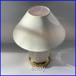Art Deco Style Lampe Verre Presse Moulé Vintage Abat-jour Offert