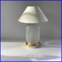 Art Deco Style Lampe Verre Presse Moulé Vintage Abat-jour Offert